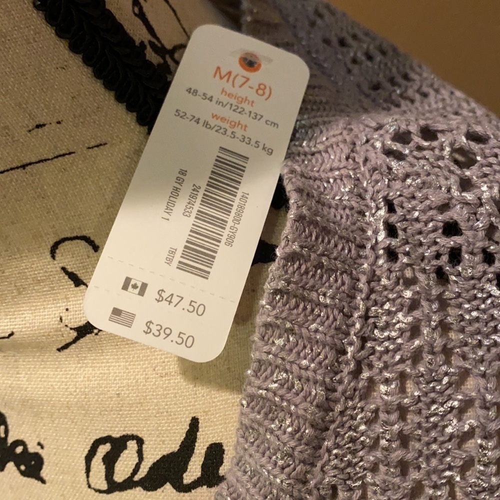 Gymboree silver‎ button up girls sweater 7-8 NWT - Picture 2 of 8